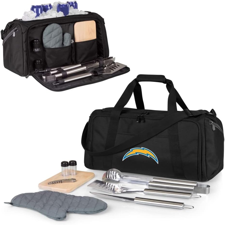 NFL BBQ Kit/Cooler Tote with Barbecue and Picnic Accessories