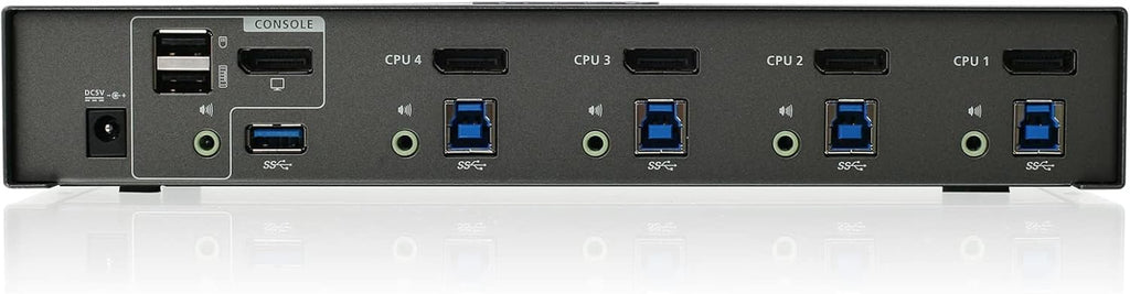 IOGEAR 4-Port Dual View Dual-Link DVI KVMP Switch with Audio, w/Full Set of Cables,(GCS1644 TAA Compliant)