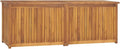 Patio Storage Box Outdoor Solid Teak Wood Deck Box Wooden Outdoor Storage Organization Box with Lid Storage Bench and Waterproof Lining for Garden,Patio,Backyard,59.1'x19.7'x21.7' -AA