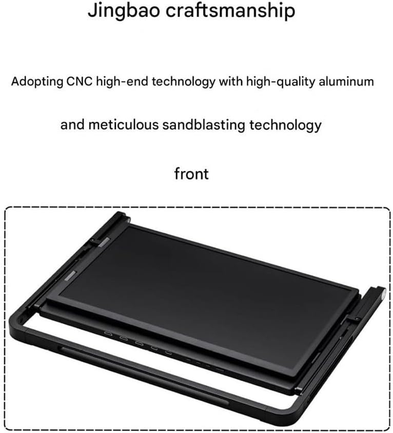 15.6'Laptop Tri-Fold Monitor, 1080p Fhd Portable Laptop Screen Extender, Type-C/HDMI/USB-C Plug-Play Triple Monitor with 360° Rotation Adjustable Viewing Angles Compatible with Windows and Macos (1pc)