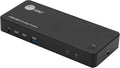 SIIG 2-Port USB-C KVM Docking Station with PD 65W, for 2 Monitors 2 Computers, MST Technology, 1x HDMI 1x DisplayPort, Gigabit Ethernet, Headset Jack (CE-DK0111-S1)