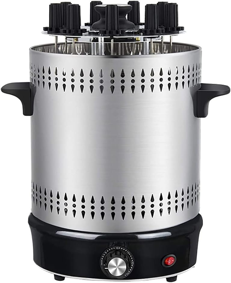 Electric Oven Hanging Oven Skewer Machine, Household Automatic Rotating Smokeless Barbecue Grill Non-Stick Stainless Steel Barbecue Grill, Easy to Clean,9 Strings