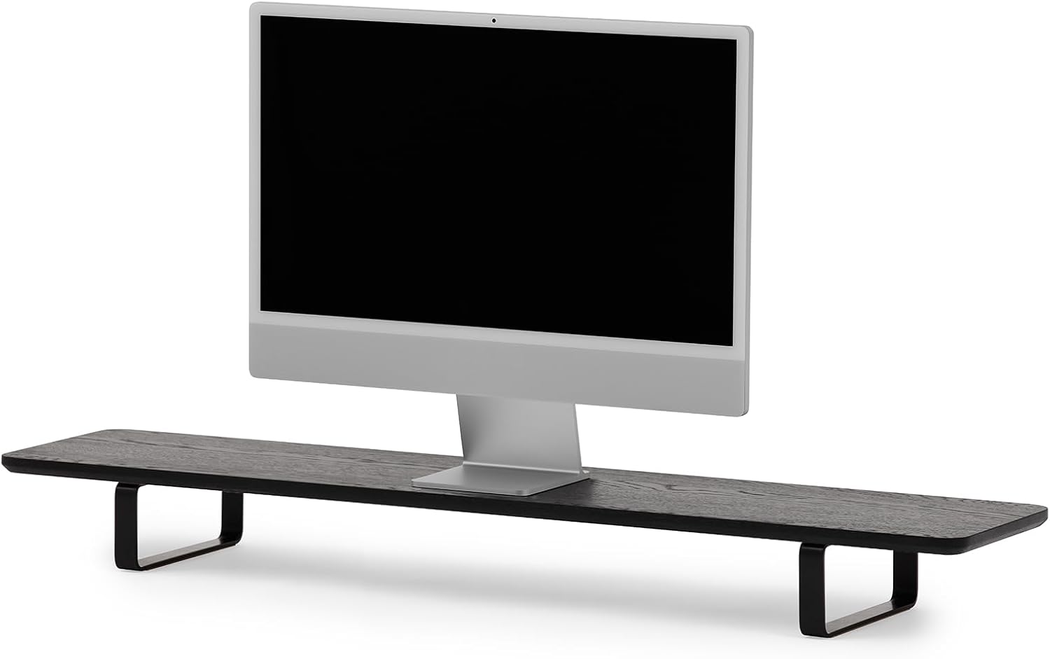 Oakywood Dual Monitor Stand - Handmade in EU - Natural Wood Monitor Stand Riser - Laptop Accessories – 220 lbs (100 kg) Capacity - 41.3'x9' (105x23 cm) – 100% Natural Black Stained Oak