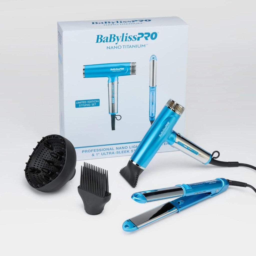 BaBylissPRO Nano Titanium Professional Nano Light Ionic Dual-Voltage Lightweight Hair Dryer
