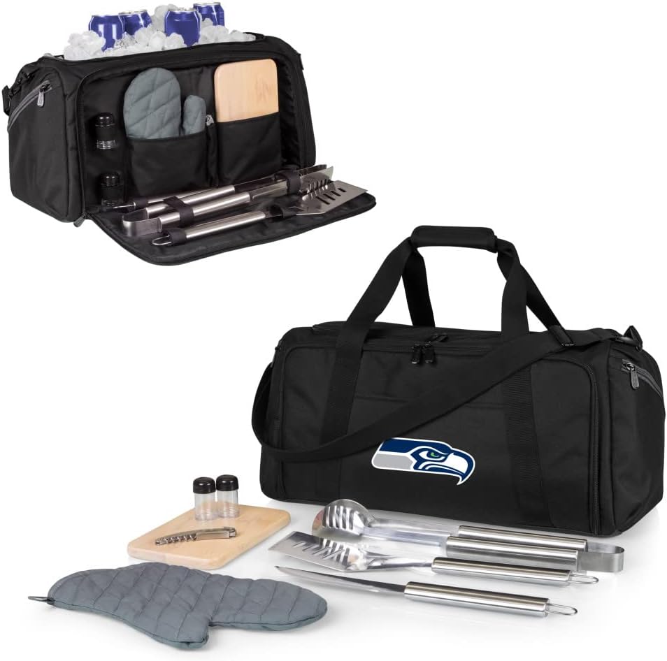 NFL BBQ Kit/Cooler Tote with Barbecue and Picnic Accessories
