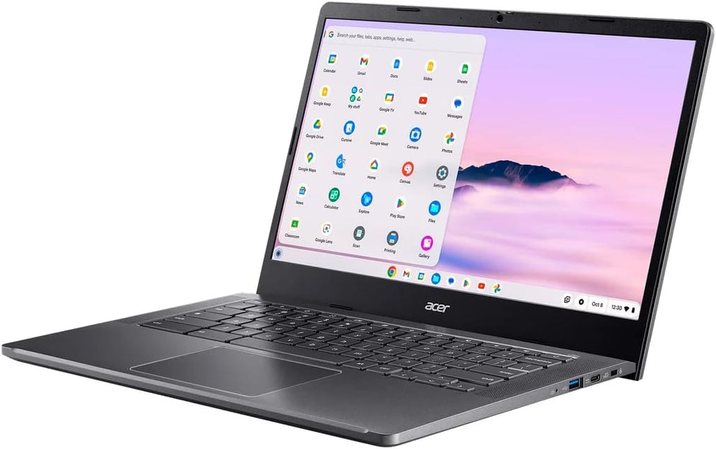 acer Chromebook Plus 514 14' Touchscreen Business Laptop, Intel 8-Core i3-N305, 14inch IPS Widescreen LED-Backlit FHD, 8 GB LPDDR5, 2 TB SSD, Wi-Fi 6E, Bluetooth 5, FHD Webcam, Google AI, Chrome OS
