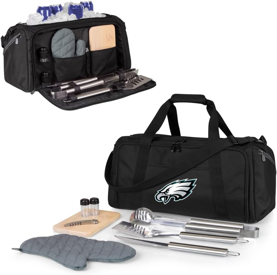 NFL BBQ Kit/Cooler Tote with Barbecue and Picnic Accessories