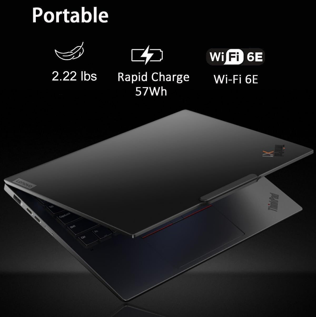 Lenovo ThinkPad X1 Carbon Gen 12 Laptop (14' FHD+ Touchscreen, Intel Core Ultra 7 165U vPro, 32GB DDR5, 1TB SSD), Fingerprint Reader, Backlit, IR Webcam, 2X Thunderbolt 4, IST HUB, Win 11 Pro, AI PC