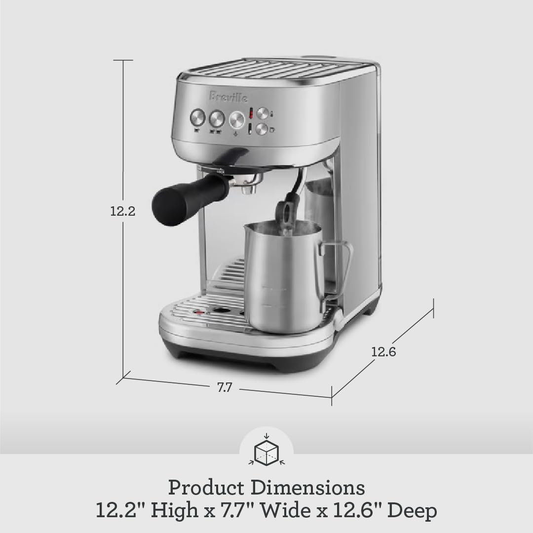 Breville RM-BES500BSS1BUS1 Bambino Plus Espresso Machine, Brushed Stainless Steel (Certified Remanufactured)