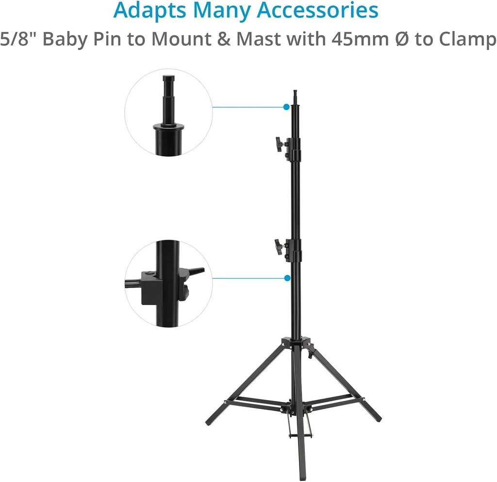 Proaim Alpha Docking Universal Support Stand with 5/8' Baby Pin Mount |for Docking Camera Stabilizer System, Gimbals and add-ons Like Workstation, Lights, Monitors (TP-ALPA-01)