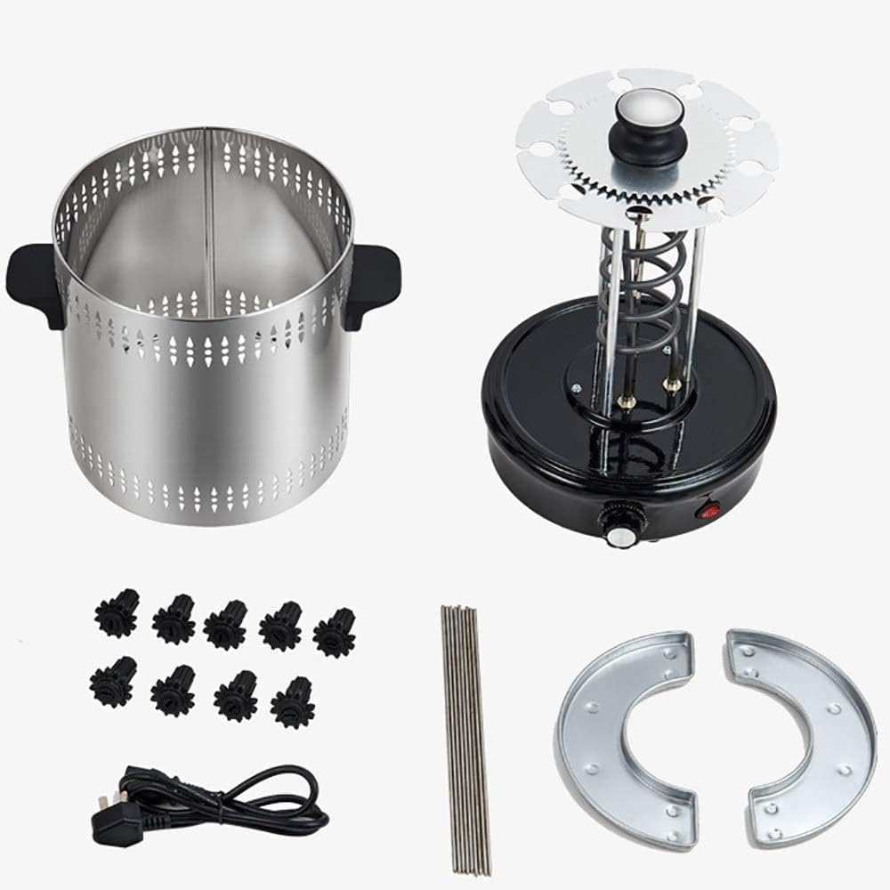 Electric Oven Hanging Oven Skewer Machine, Household Automatic Rotating Smokeless Barbecue Grill Non-Stick Stainless Steel Barbecue Grill, Easy to Clean,9 Strings