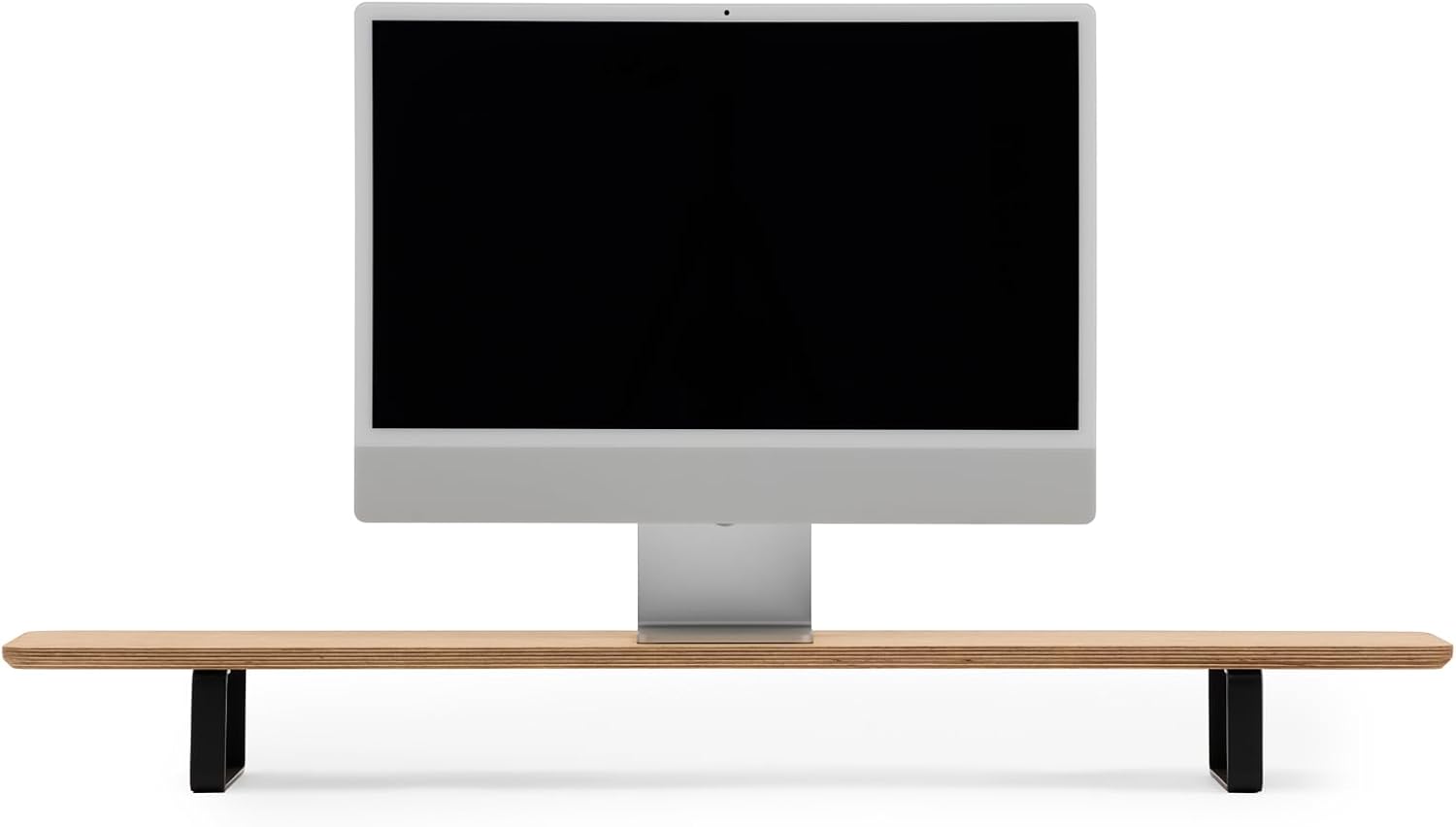 Oakywood Dual Monitor Stand - Handmade in EU - Natural Wood Monitor Stand Riser - Laptop Accessories – 220 lbs (100 kg) Capacity - 41.3'x9' (105x23 cm) – 100% Natural Oak Veneer