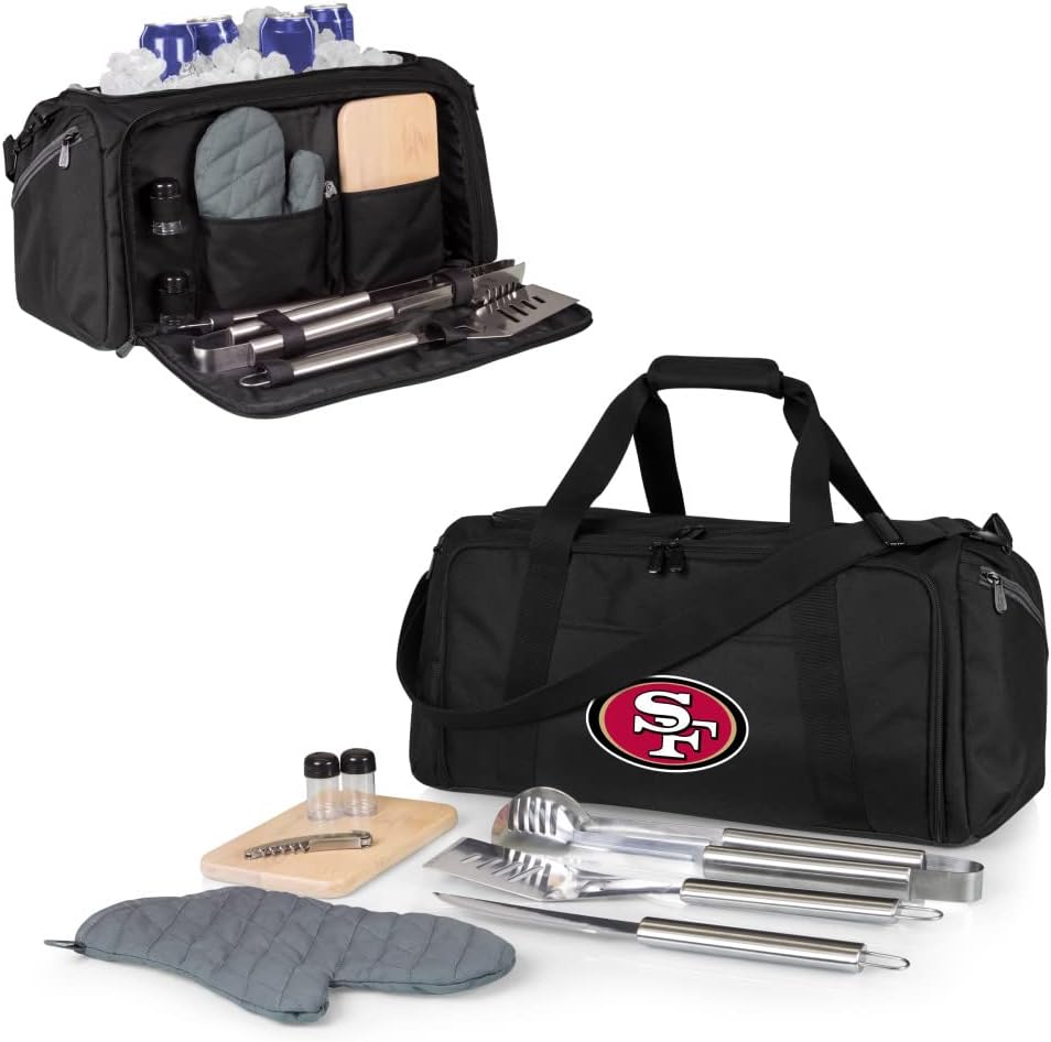 NFL BBQ Kit/Cooler Tote with Barbecue and Picnic Accessories