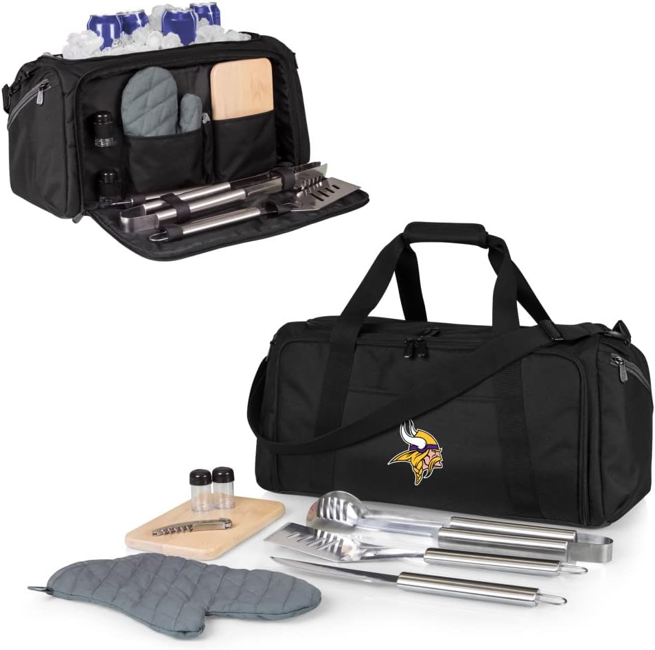 NFL BBQ Kit/Cooler Tote with Barbecue and Picnic Accessories