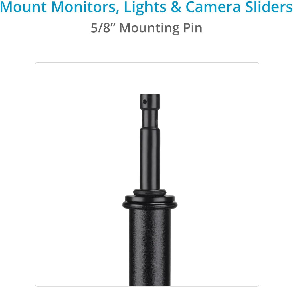 PROAIM 6.16ft Double Riser Rolling Monitor Stand with 5/8' Mount. Includes Rocky Mountain Leg. Height Ranges 33' to 74'. Payload: 33kg/72lb (TP-MNST-01)
