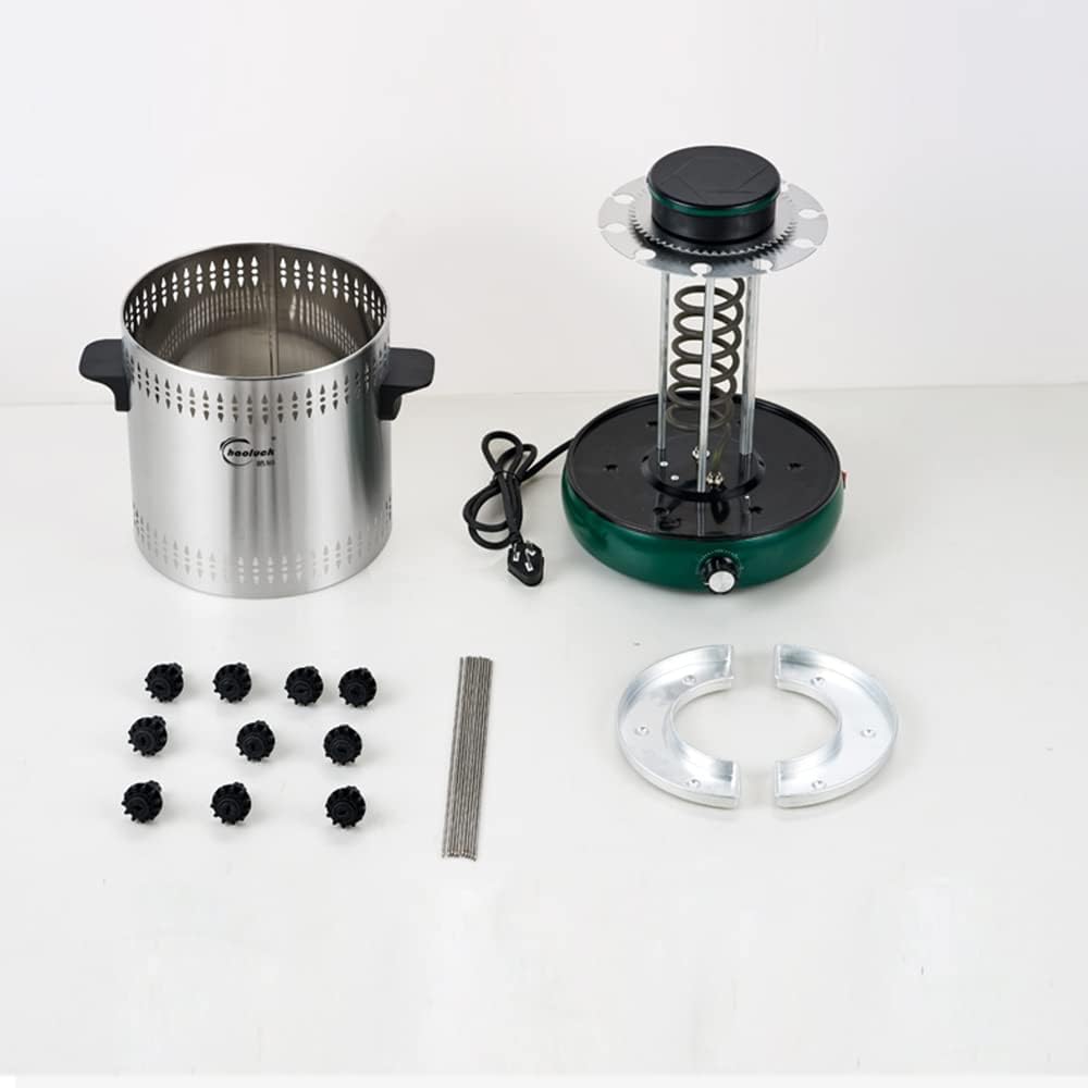 Electric Oven Hanging Oven Skewer Machine, Household Automatic Rotating Smokeless Barbecue Grill Non-Stick Stainless Steel Barbecue Grill, Easy to Clean,15 Strings