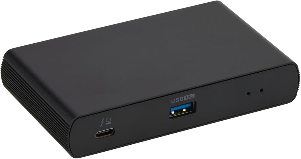 Amazon Basics Thunderbolt 4 Docking Station, Dual 4K@60Hz Display Support, 85W Power Delivery, 3X Downstream TBT4, 1xUSB A 3.1, Mac/Windows Compatible, Black, 4.76 x 2.84 x 0.86 inches