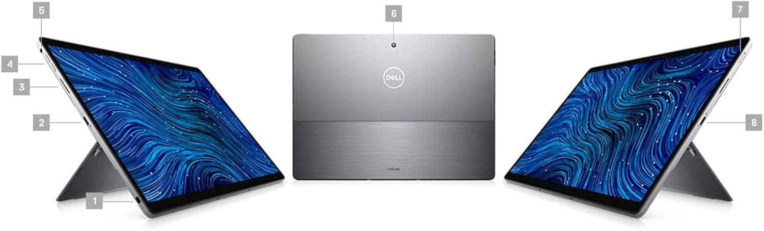 Dell Latitude 7320 Detachable Detachable 2-in-1 Laptop Tablet Touch | 13' 1920x1280 FHD+ | Core i7-1180G7-512GB SSD Hard Drive - 16GB RAM | 4 cores @ 4.6 GHz Win 11 Pro Black (Renewed)