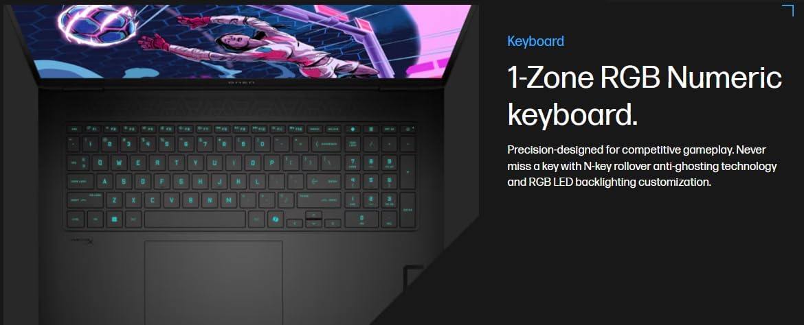 HP Omen 17 Gaming AI Laptop 17.3' FHD IPS 144Hz (100% sRGB) AMD Zen 5 10-core Ryzen AI 9 365 (Up to 50 Tops) 64GB RAM 4TB SSD GeForce RTX 5060 (Up to 572 AI Tops) RGB Backlit HyperX Win11 ICP Hub
