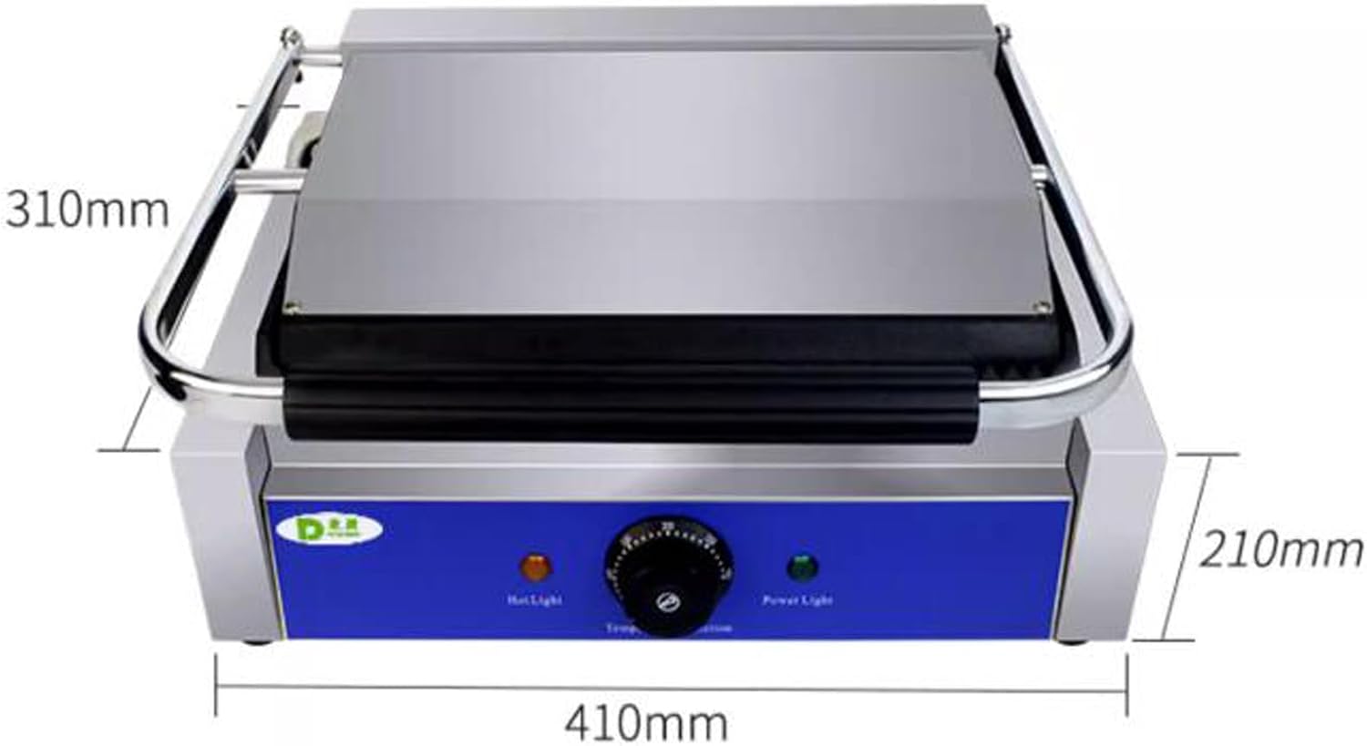 Nonstick Panini Press & Indoor Grill, Gourmet Sandwich Maker, Floating Hinge Fits All Foods, Contact Grill with Removable Grease Tray