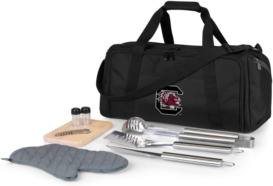 PICNIC TIME NCAA BBQ Kit Cooler Tote with Barbecue & Accessories
