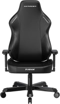 DXRacer Tank XXL Ergonomic Video Gaming Chair for Adults, Office Reclining Computer Chair with Magnetic Head Pillow and Lumbar Support, Racing Style Height Adjustable (EPU Leatherette, Black)