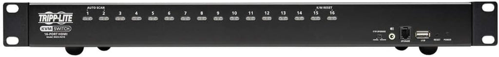 Tripp Lite KVM Switch, 16 Port HDMI USB with Audio and USB Sharing KVM Switch, 1U Rack Mount (B024-HU16)