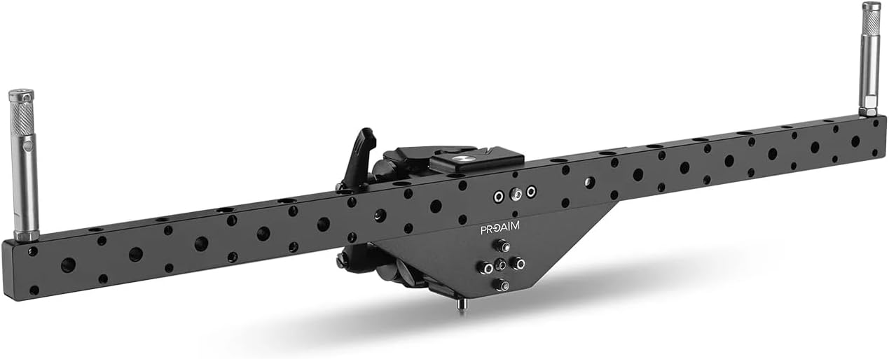 PROAIM Double Header with 5/8 Baby Pins for Lights, Monitors, & Camera Support Accessories. Compatibility:16-50mm Diameter Posts. Payload up to 36kg / 80lb (P-DLMB-01)