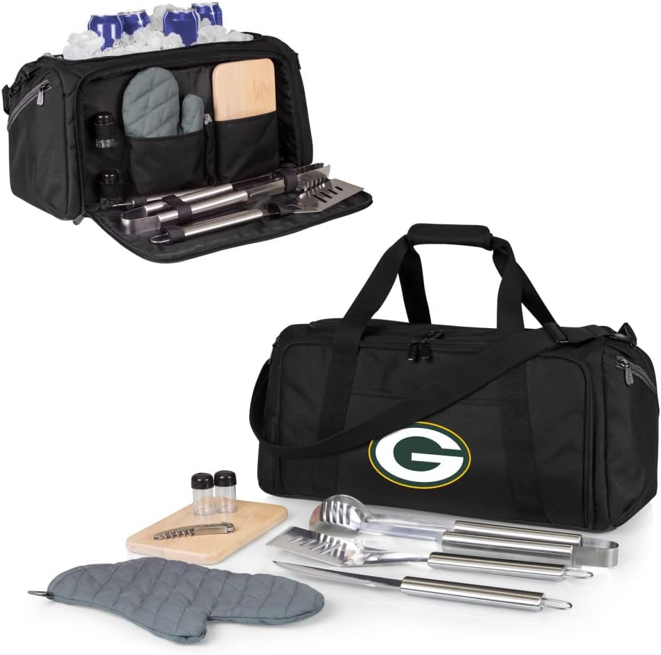 NFL BBQ Kit/Cooler Tote with Barbecue and Picnic Accessories