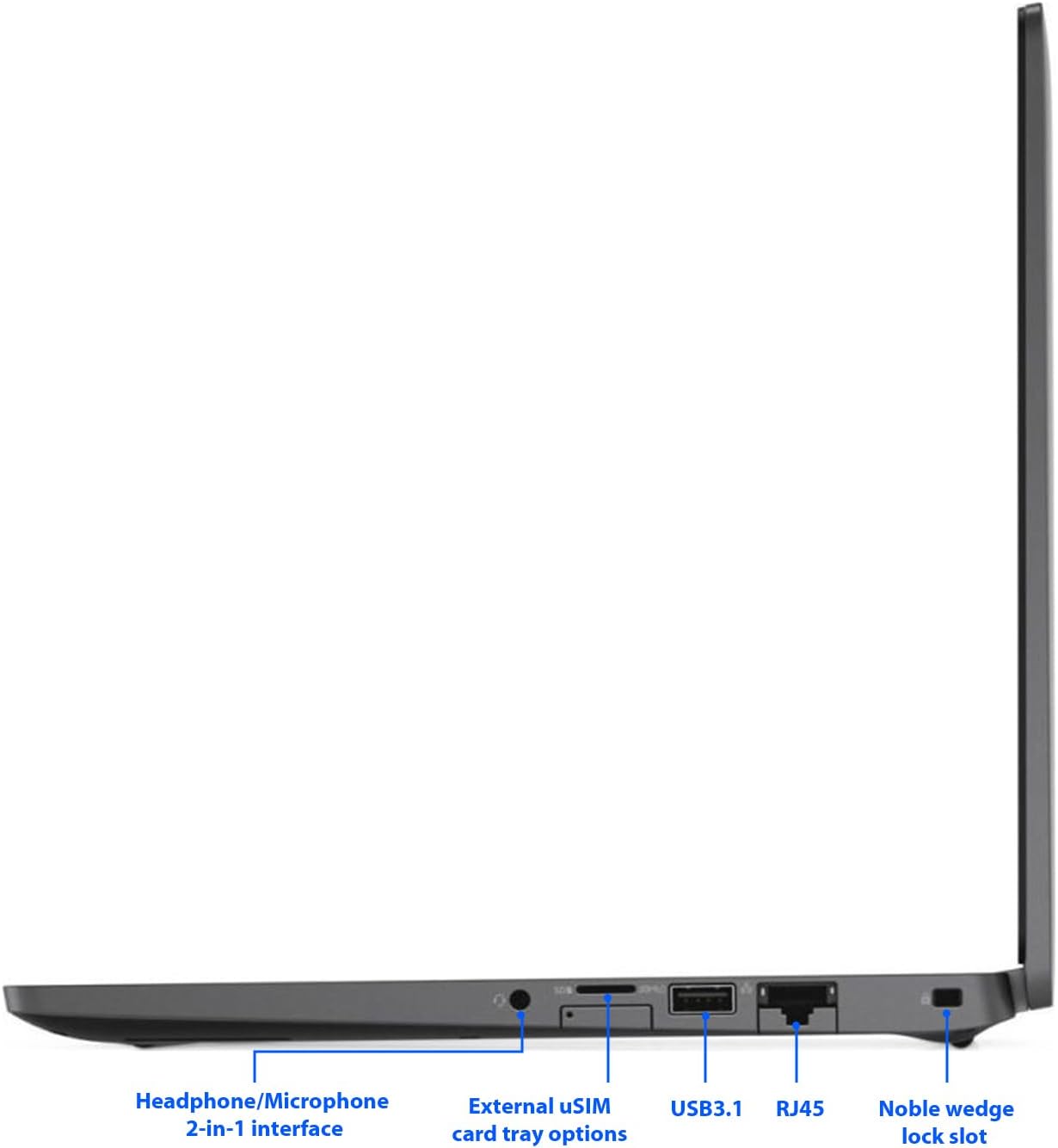 Dell Latitude 5300 Laptop 13.3-inch FHD Display, Intel Quad Core i7-8665U, 16GB RAM, 256GB SSD, Backlit Keyboard, HDMI, Windows 11 Pro (Renewed)