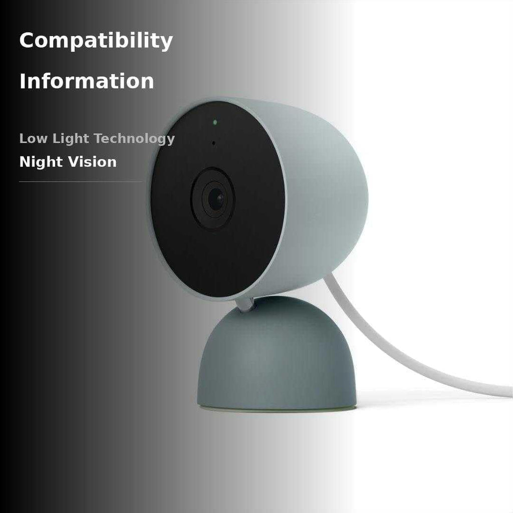 Google Indoor Nest Security Cam 1080p (Wired) - 2nd Generation - Non-Retail Packaging - Fog - 2 Pack