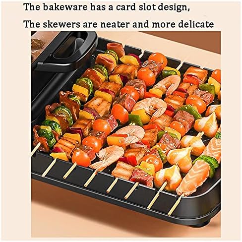 Smokeless Electric Grill with Hot Pot, Seats 5-10 People, Non-stick Double Boiler, Indoor Grill and Hot Pot Combination, Perfect for Family Gatherings