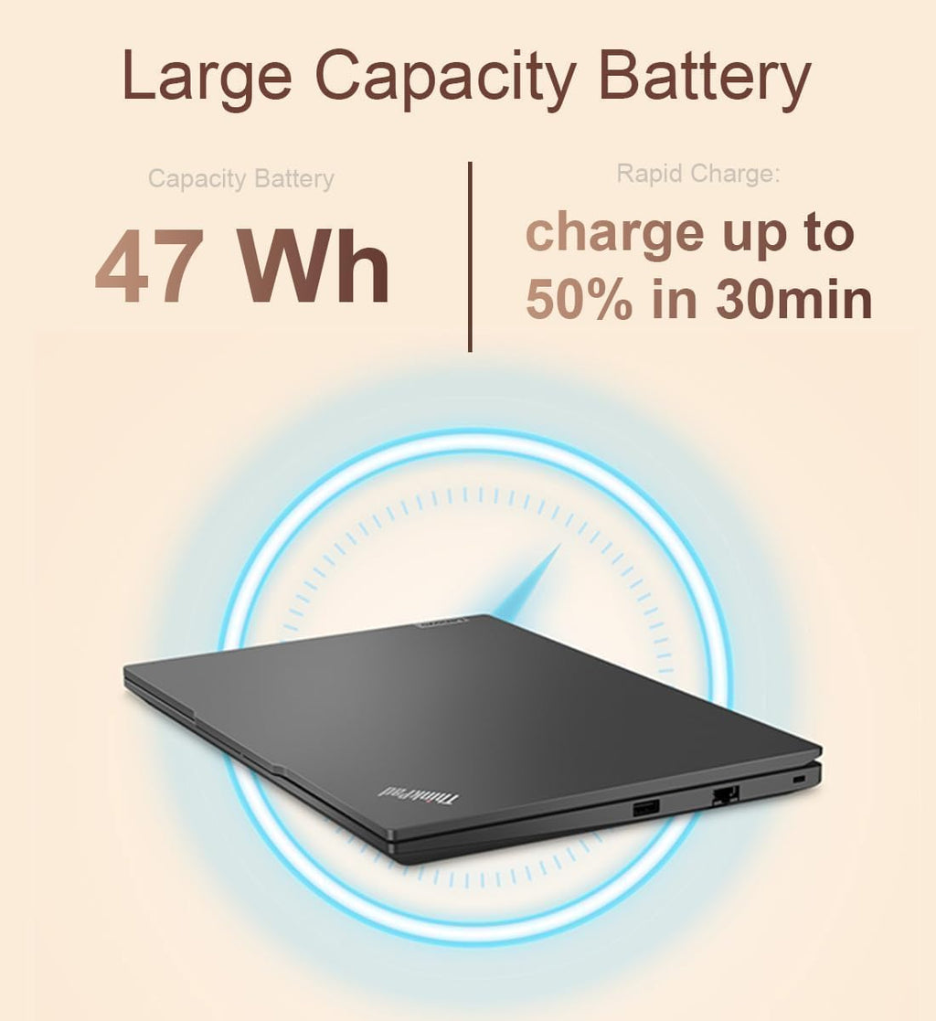 Lenovo Gen 13 ThinkPad X1 Carbon Touchscreen Laptop with Intel Ultra 7 265U Processor, 14' WUXGA 100% sRGB, 32GB DDR5 RAM, 2TB NVMe Performance SSD, FHD+ IR+ RGB Camera, and Windows 11 Pro