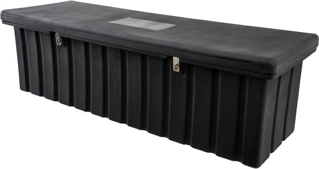 Buyers Products 1712260 Black Poly All-Purpose Storage Chest , 18.8 cu. ft, Made In The USA, Dent-Resistant Lockable Storage Box for Truck, Trailer, Dock, or Deck, High-Density Polyethylene