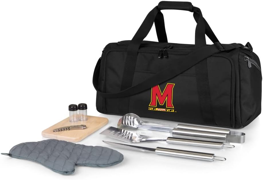 PICNIC TIME NCAA BBQ Kit Cooler Tote with Barbecue & Accessories
