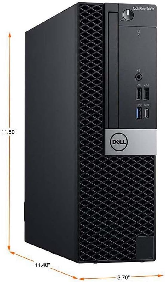 DELL Optiplex 7060 SFF Desktop Computer PC | Intel 8th Gen i7-8700 (6 Core) | 16GB DDR4 Ram New 1TB NVMe M.2 SSD | Built-in WiFi & Bluetooth | Windows 11 Pro | Wireless Keyboard & Mouse (Renewed)