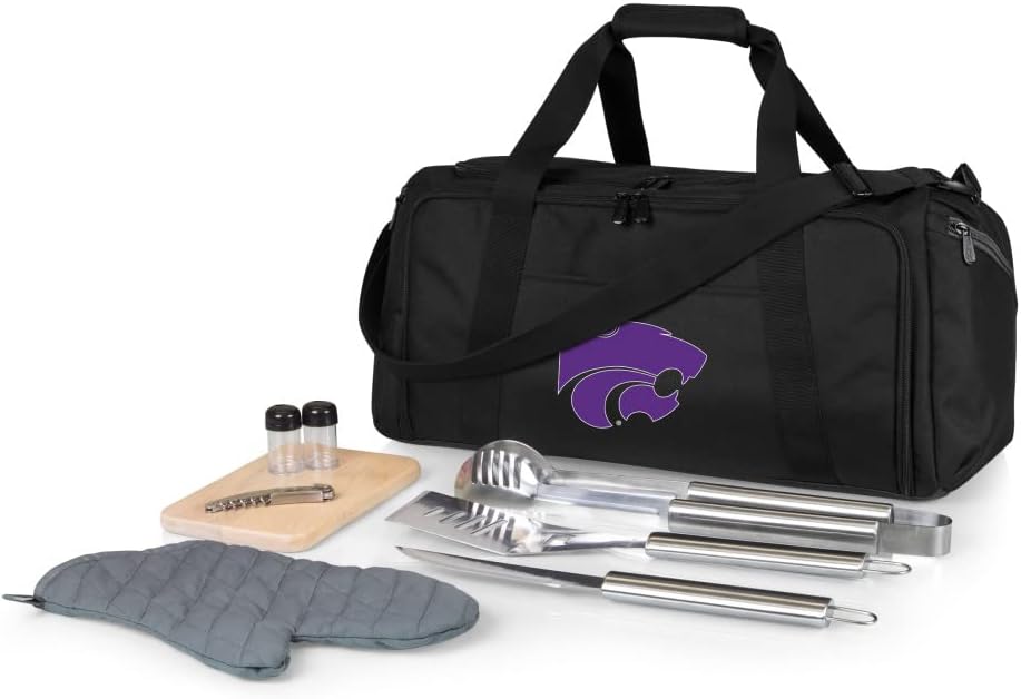 PICNIC TIME NCAA BBQ Kit Cooler Tote with Barbecue & Accessories