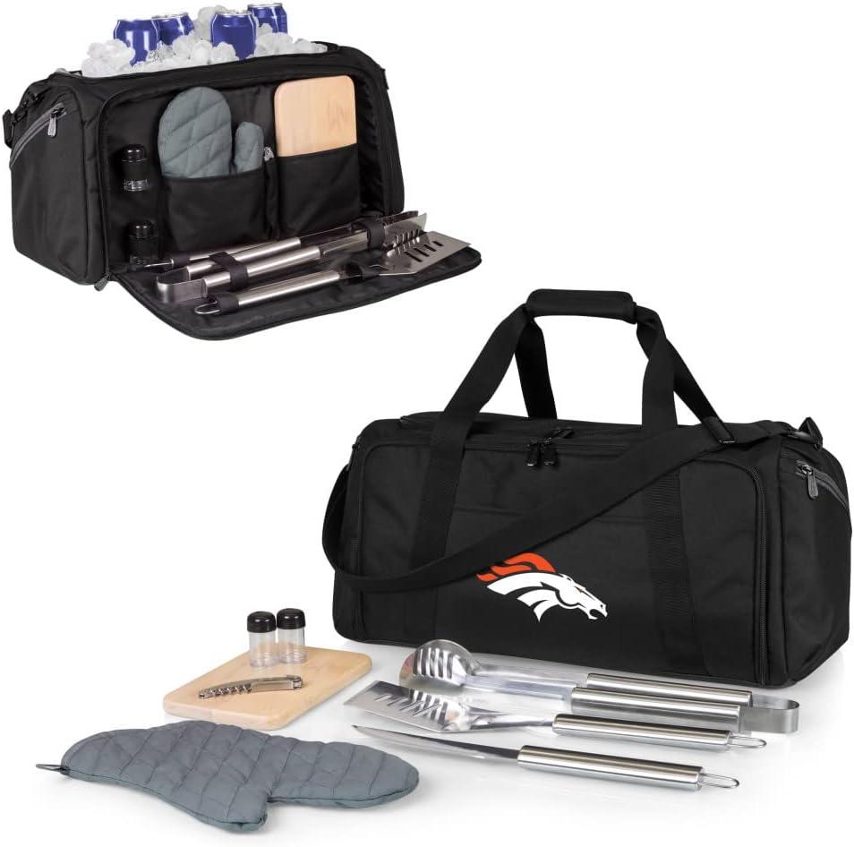 NFL BBQ Kit/Cooler Tote with Barbecue and Picnic Accessories