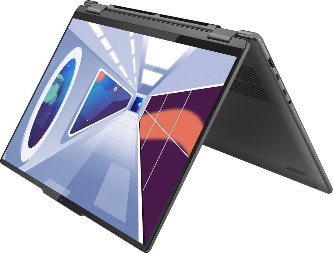 Lenovo 2023 Yoga 7i 16' 2-in-1 Touchscreen Laptop, 13th Intel Evo Platform 10-Core i7-1355U, 16GB LPDDR5 RAM, 1TB SSD, Intel Iris Xe Graphics, Backlit KB, FP, 1080p IR Webcam, Win11 Home