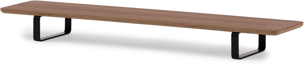 Oakywood Dual Monitor Stand - Handmade in EU - Natural Wood Monitor Stand Riser - Laptop Accessories – 220 lbs (100 kg) Capacity - 41.3'x9' (105x23 cm) – 100% Natural Walnut Veneer