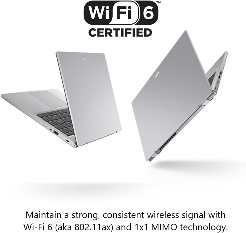 acer Aspire 3 A315-24PT-R0UX Slim Laptop, 15.6' Full HD IPS Touch Display, AMD Ryzen 5 7520U Quad-Core Processor, AMD Radeon Graphics, 16GB LPDDR5, 512GB NVMe SSD, Wi-Fi 6, Windows 11 Home