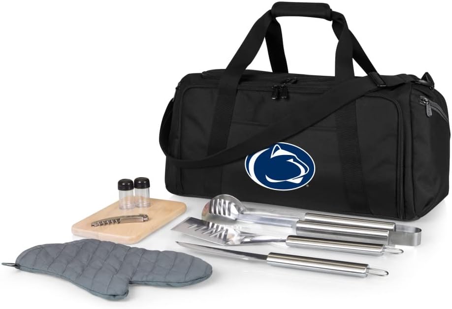 PICNIC TIME NCAA BBQ Kit Cooler Tote with Barbecue & Accessories