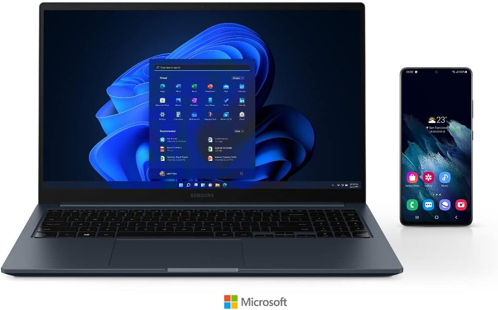 Samsung Electronics Galaxy Book Odyssey Intel Laptop Computer 15.6' LED Screen Intel Core i7 Processor 8GB Memory 512GB SSD Long-Lasting Battery, Mystic Black