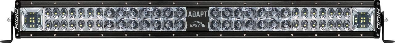 Rigid 270413 Adapt E-Series Led Light Bar 30 Inch - Has Built in GPS Guided Adapt Mode Lighting or All On 3 Optic Zones - Scene, Driving, Spot Beams.