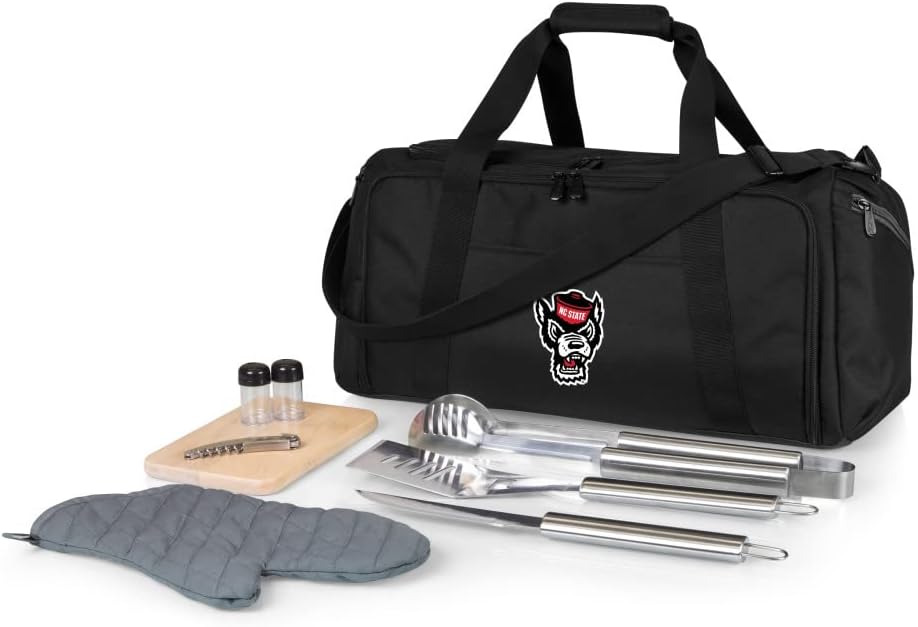 PICNIC TIME NCAA BBQ Kit Cooler Tote with Barbecue & Accessories