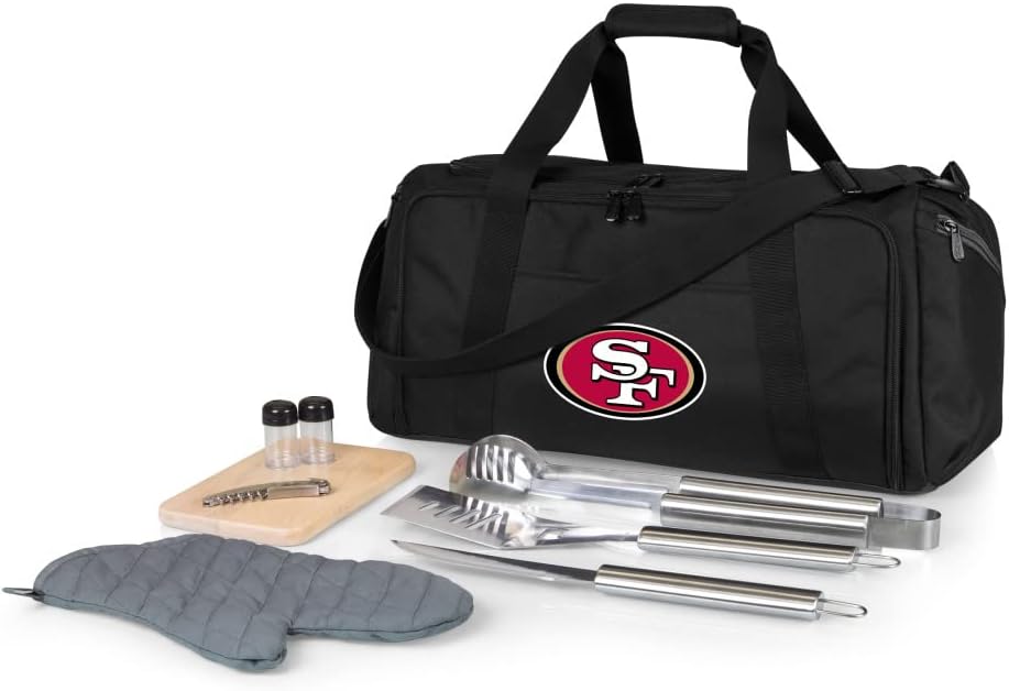 NFL BBQ Kit/Cooler Tote with Barbecue and Picnic Accessories
