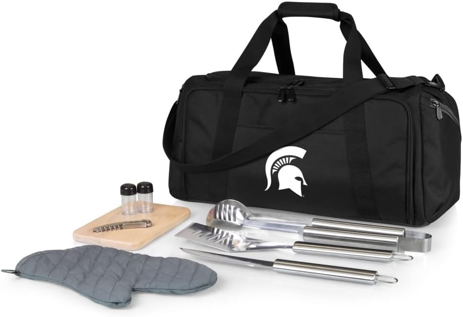 PICNIC TIME NCAA BBQ Kit Cooler Tote with Barbecue & Accessories
