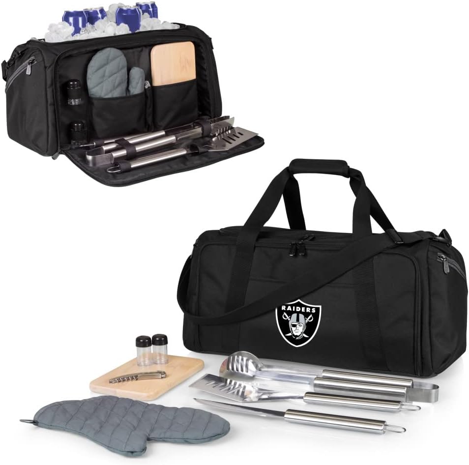 NFL BBQ Kit/Cooler Tote with Barbecue and Picnic Accessories