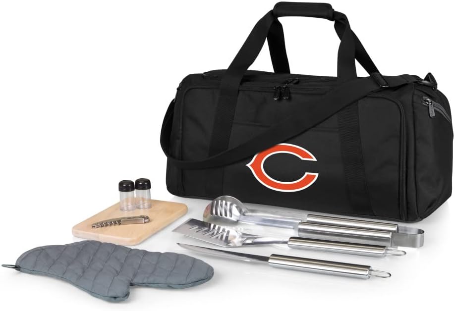 NFL BBQ Kit/Cooler Tote with Barbecue and Picnic Accessories
