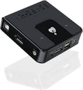 IOGEAR 2-Port DisplayPort KVM Switch - 4K 60Hz - Hotkey or Remote Button Switch - USB 2.0 Mouse Port Can Be Use As USB Hub and Peripheral Sharing - All Cables Included - Mac/Win - GCS62DP